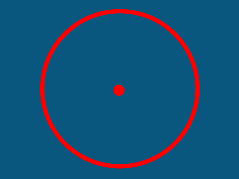 ON TARGET bounce circle color graphic liquid motion red target