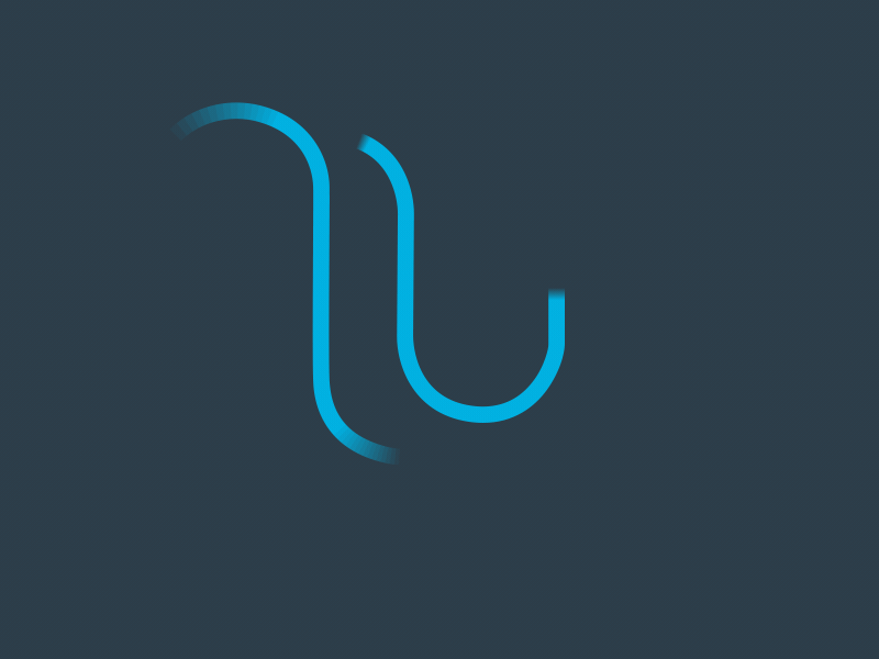 Explore the 'U' blue color focus lab letter mark motion type udacity