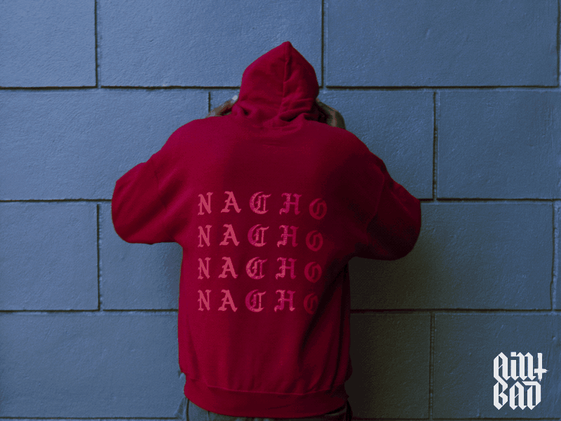 Nacho aint bad animation brand clothes color gif mark motion photo red tone