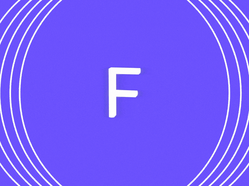 Frame.io 3d black branding focus lab gradient motion simple type white