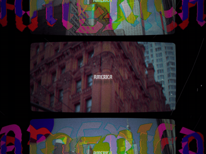 50mm blackletter city color film misfits motion type video