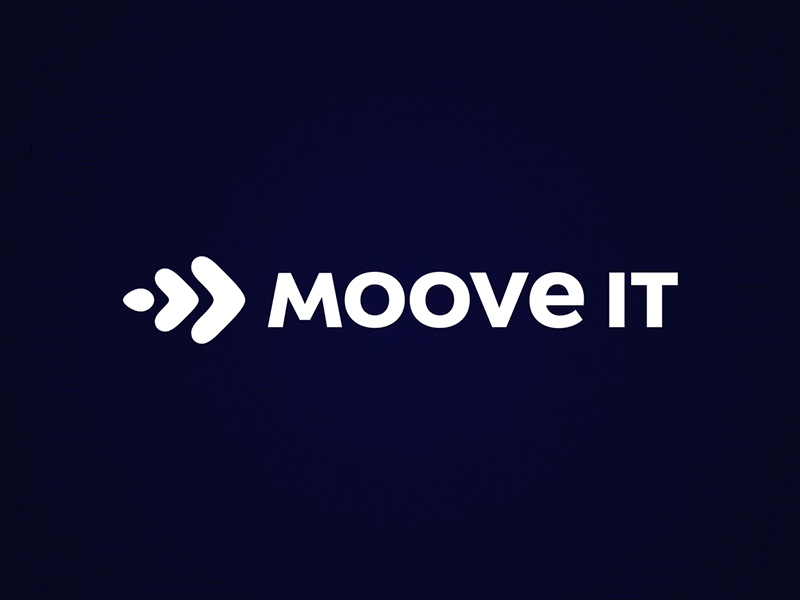 Moove It Motion black color design focus lines mark motion type