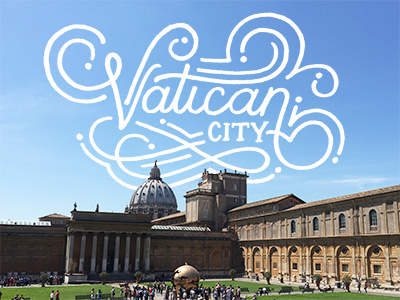 Vatican City art design doodling drawing handlettering lettering sketch sketching travel type typography