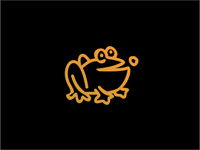 frog branding icon logo vector