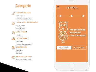 DOGGYBELL - Wireframing - UI/UX Design agility app booking category checkout course daily ui dashboad design dog form identity landing page lesson payment pet training ui ux web