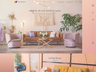 Landing Page for e-commerce website (Furnitures) ui webdesign website