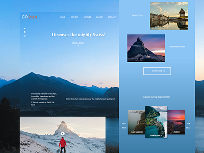 Landing Page @GoSwiss