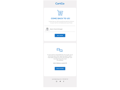 E-mail Drip Campaign for CartGo