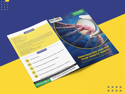 Metropolis Genetic health Brochure Design bifoldbrochure branding brochure brochuredesign graphicdesign healthbrochure healthy leaflet medical medicalbrochure metropolis printdesign spexykalakar