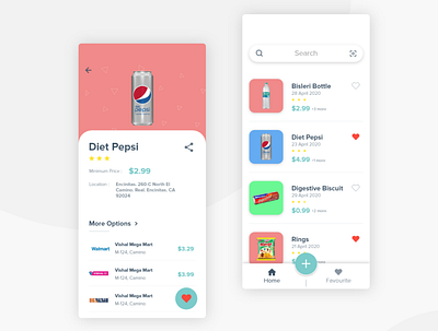 An app to find nearby products 2020 trend app app design branding design homepage minimal uidesign uiux ux