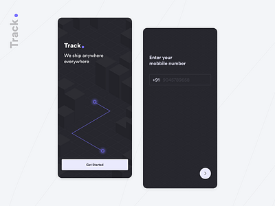 Track your product App UI app app design branding concept design homepage minimal uidesign uiux uxdesign