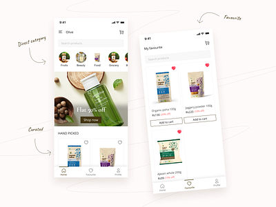 organic products app design branding concept design ecommerce ecommerce app ecommerce design minimal mobile app uidesign uiux uxdesign