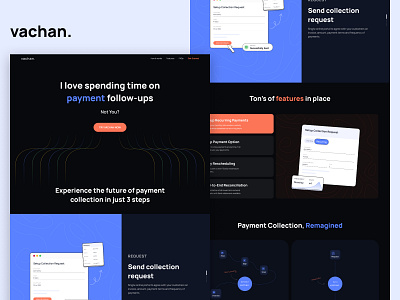 Vachan app design concept design finance fintech landing page minimal uidesign website design