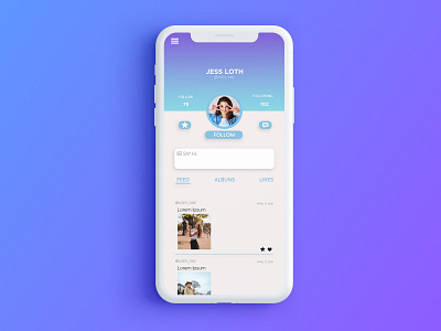 User Profile Concept #DailyUi #006