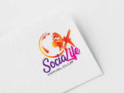 Socialife Travel Agency Logo branding graphic design logo