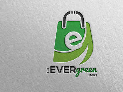 The Evergreen Mart Logo graphic design