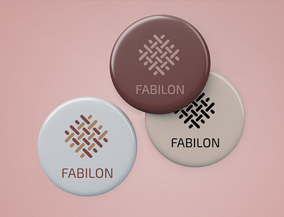 Fabilon Logo Design branding design fabric icon illustrator logo design