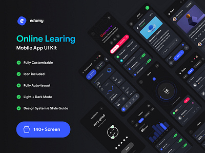 Edumy - Online Learning Mobile App education learning mobile app online ui