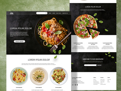 Italian Restaurant Web Design foodrestaurant graphic design uidesign web design webdesign