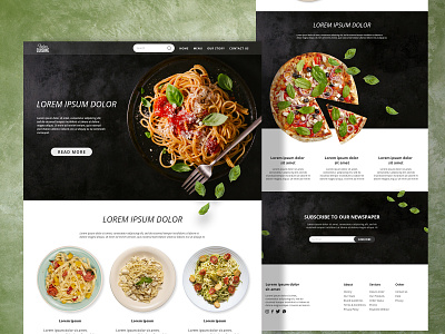 Italian Restaurant Web Design foodrestaurant graphic design uidesign web design webdesign