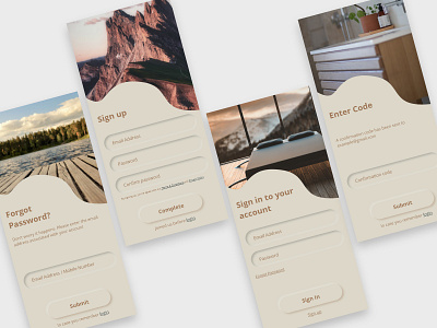 XD Daily Creative Challenge - Sign in, Sign up Screens