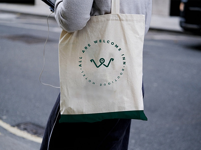 Welcome Boutique Hotel - Tote Bag art direction brand brand collateral brand design brand identity branding design hotel hotel branding hotel logo identity design logo logodesign tote bag design totebag visual identity
