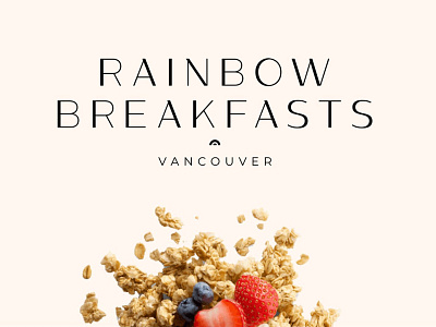 Rainbow Breakfasts art direction brand brand design brand identity branding breakfast design granola graphic design homemade identity design logo logodesign typeface visual identity