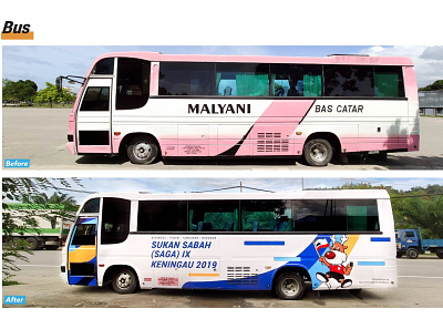 Sabah Games (SAGA) IX Keningau 2019 art direction brand brand design brand identity branding bus design graphic design identity design logo logodesign sports design sports game visual identity