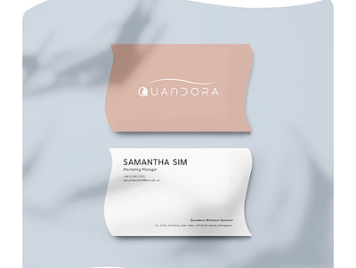 Quandora Wellness Solutions aesthethic art direction beauty brand brand design brand identity branding design graphic design identity design logo logodesign visual identity wellness