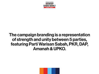 Bermaruah Berpadu Mantap Sabah Baru Campaign Branding art direction brand brand design brand identity branding design election graphic design identity design logo logodesign strength unity visual identity