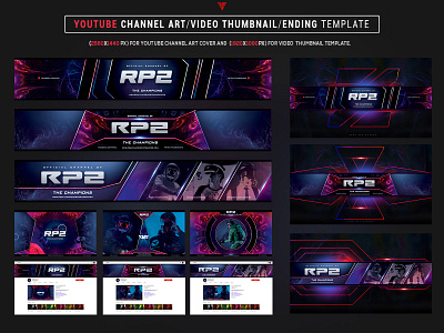 Real Player Zone Esports  Youtube Channel Art Photoshop Template