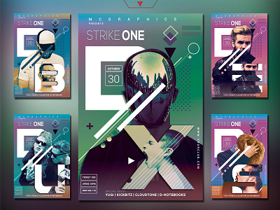 STRIKE ONE PHOTOSHOP FLYER/POSTER TEMPLATE