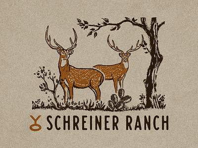 YO Axis Shirt Design austin axis axis deer brand branding deer hunter hunting identity illustration logo procreate ranch texas texas ranch