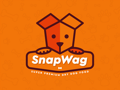 SnapWag Dog Food Delivery branding dog food identity logo pet pets