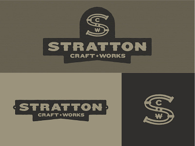 Stratton Craftworks austin branding craftworks custom furniture identity logo stratton