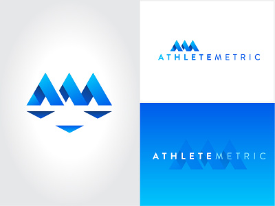 AthleteMetric Branding brand branding identity logo nonprofit sports