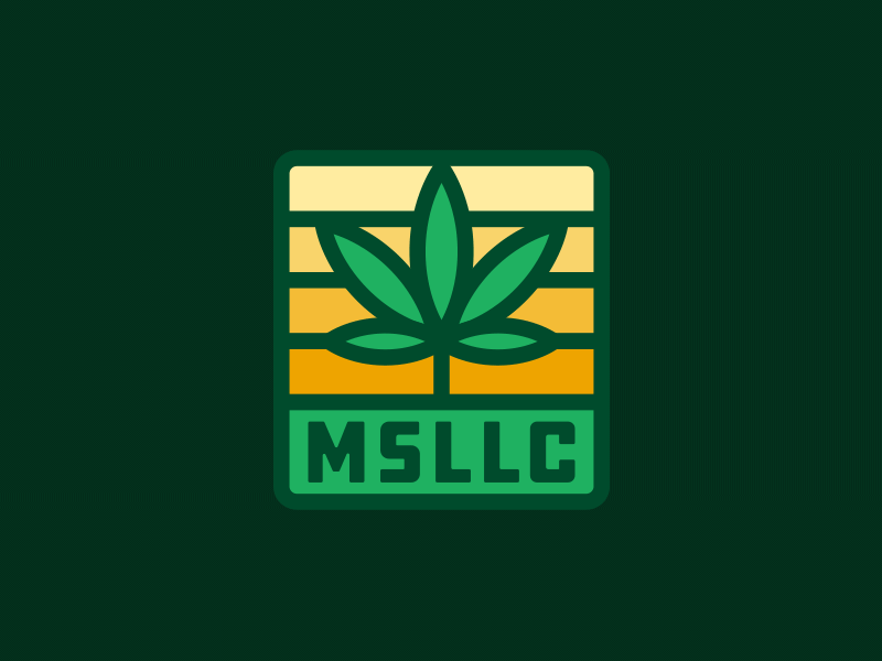 MS Collectives branding delivery logo marijuana pot weed
