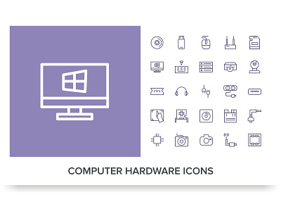 COMPUTER HARDWARE ICONS