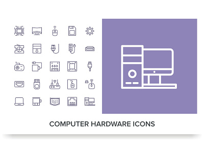 COMPUTER HARDWARE ICONS