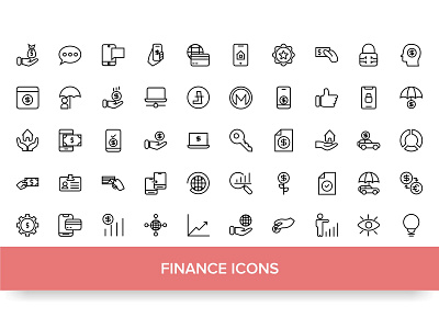 FINANCE ICONS bank banking business calculator card coin commerce credit currency dollar exchange finance graph icon money payment set sign vector web