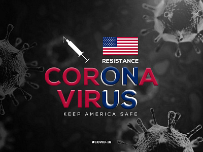 Corona Virus Typography americantypography americantypography coronavirususa coronavirususa covid19america covid19america graphic design shatil arof