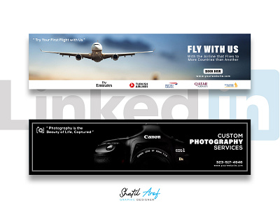 LinkedIn Cover Design facebook banner graphic design graphic designer shatil arof social media cover social media design