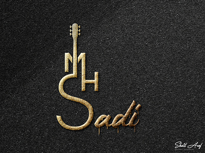 Logo Design branding graphic design graphic designer graphics guitar logo guitar logo design illustration logo design logo design concept logo designer logo maker logodesign music logo design shatil arof vector