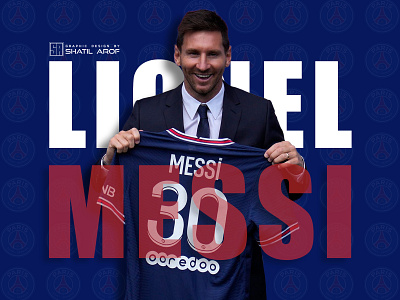 Leo Messi, PSG banner ad design graphic design graphic designer leo messi leo messi psg lionel messi lm30 messi banner design messi image messi poster design messi psg messi wallpaper paris saint germain shatil arof social media design sports banner design sports poster design