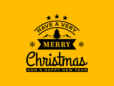 Christmas Typography Design 2021