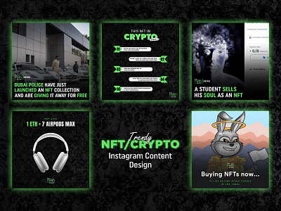 Crypto/NFT Instagram Content Design