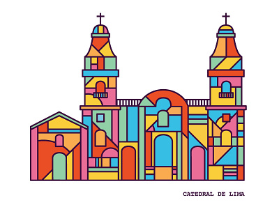 Lima Cathedral cathedral illustration lima peru