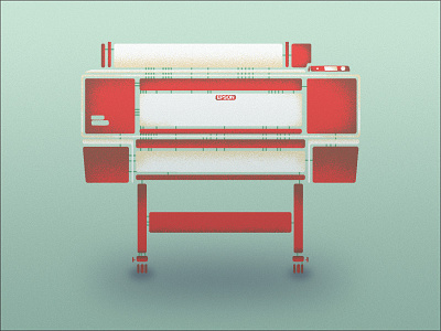 Printer epson illustration printer