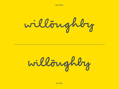 Willoughby rebrand branding identity logo