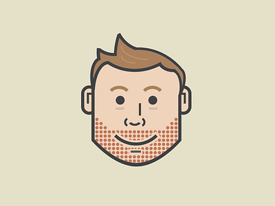BK Avatar avatar beard designdojo illustration person